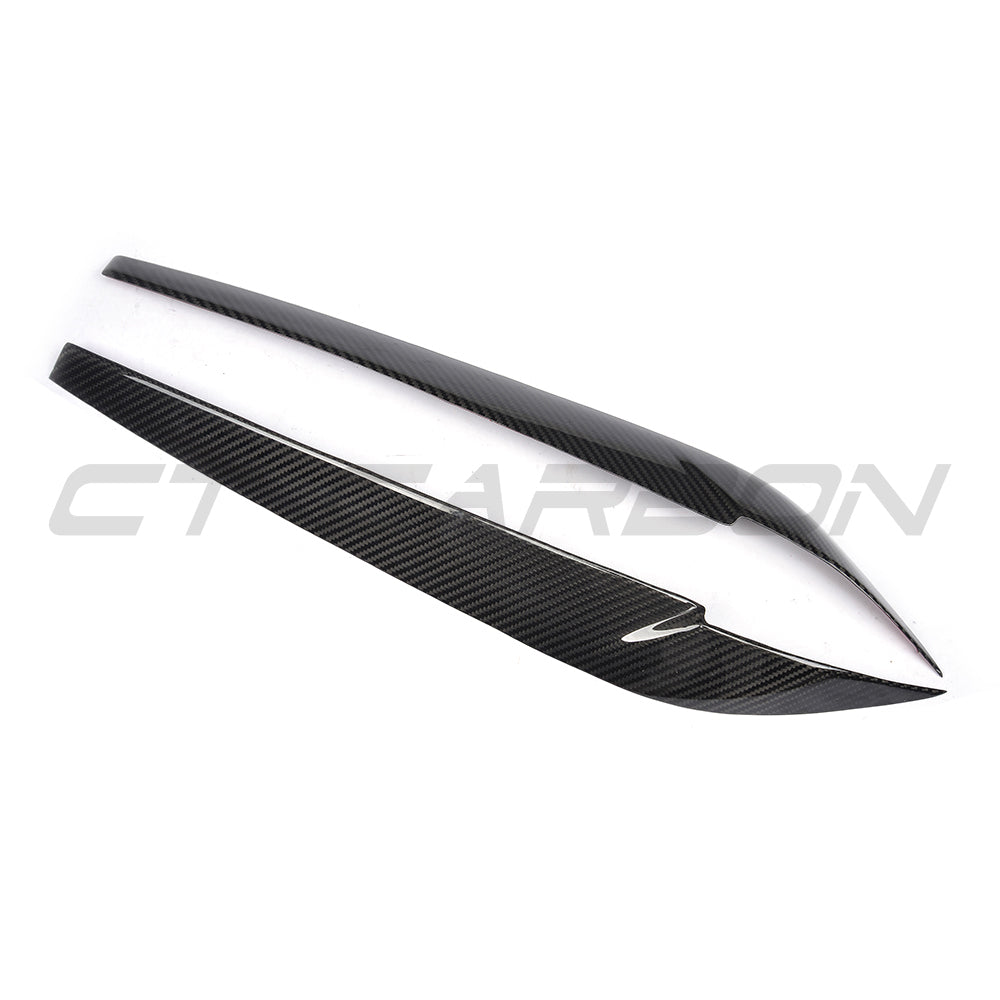 CT CARBON BMW F15/F16 X5/X6 2014-2018 CARBON FIBRE HEADLIGHT EYEBROWS | HOMOLOGATION IN PROCESS