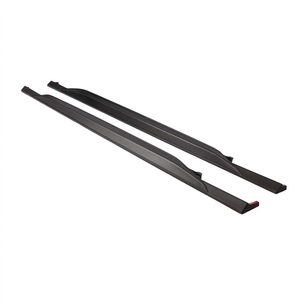 CT CARBON AUDI RS6/RS7 C8 AVANT MATTE CARBON FIBRE SIDE SKIRTS - CT DESIGN - V2 | SWISS HOMOLOGATED