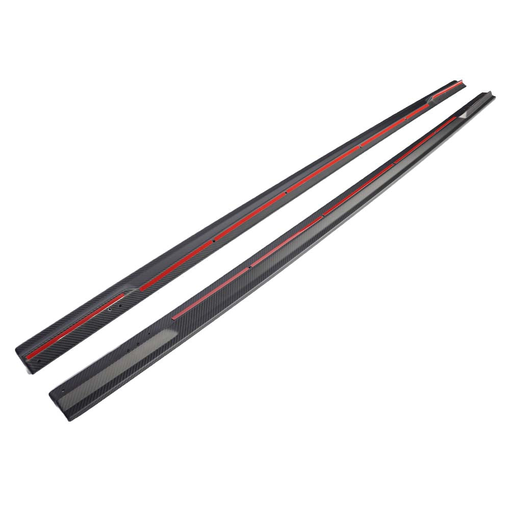 CT CARBON AUDI RS6/RS7 C8 2019+ MATTE CARBON FIBRE SIDE SKIRTS - CT DESIGN | SWISS HOMOLOGATED