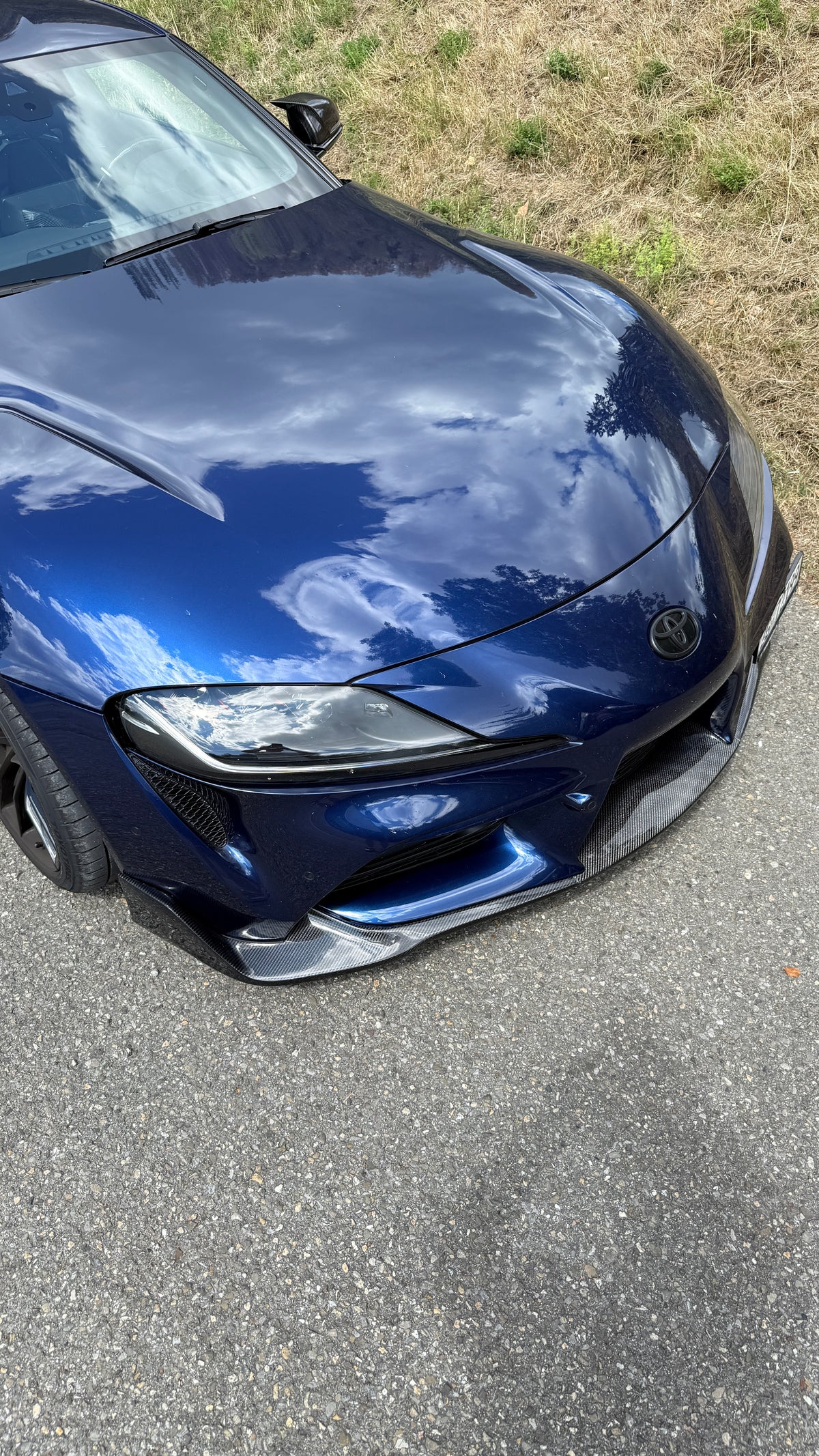 CT CARBON TOYOTA SUPRA 2019+ A90 CARBON FIBRE SPLITTER - V3 | SWISS HOMOLOGATED