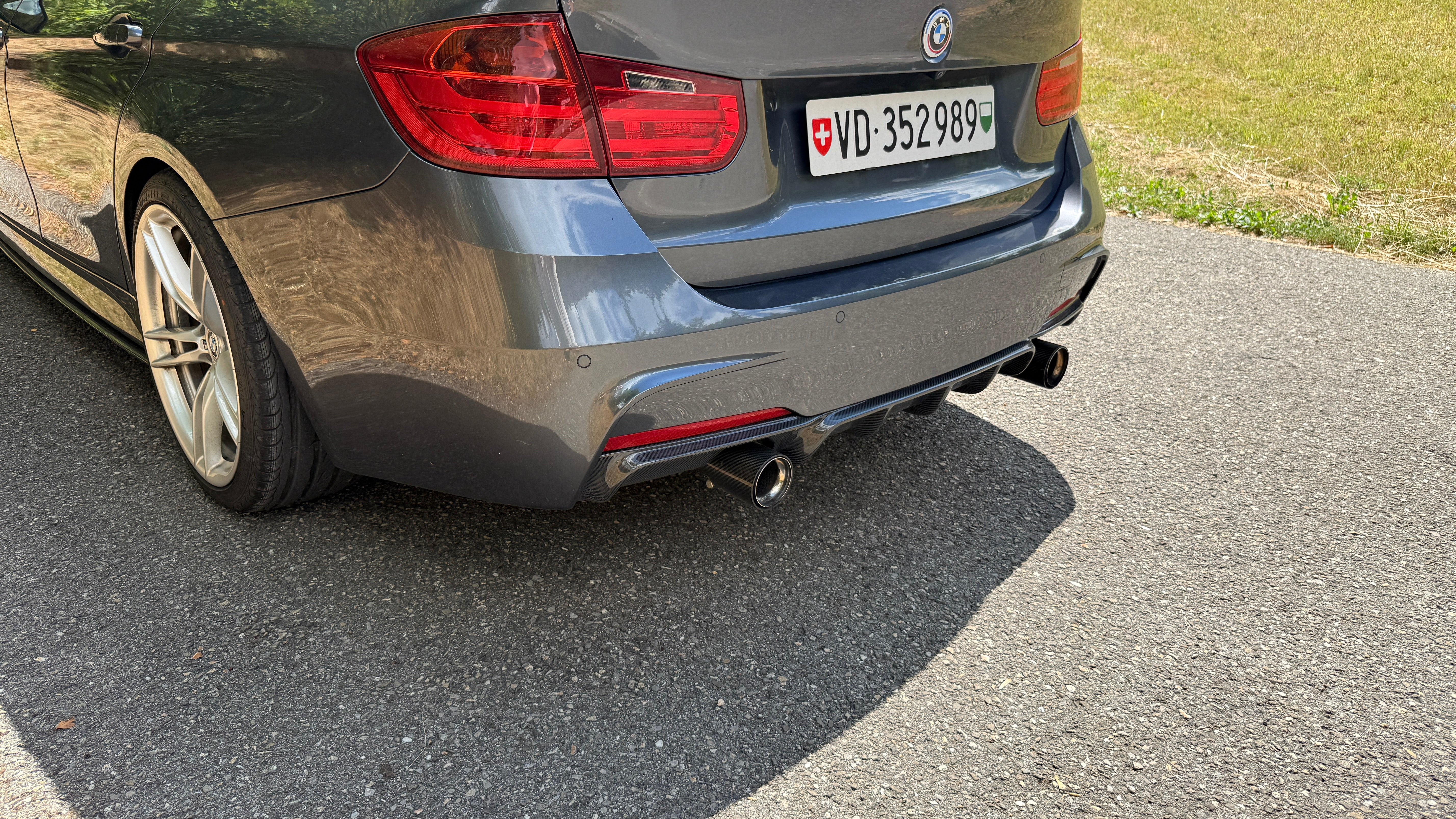 EXHAUST TIPS STAINLESS/CARBON 2PCS/SET FXX CHROME | SWISS HOMOLOGATED