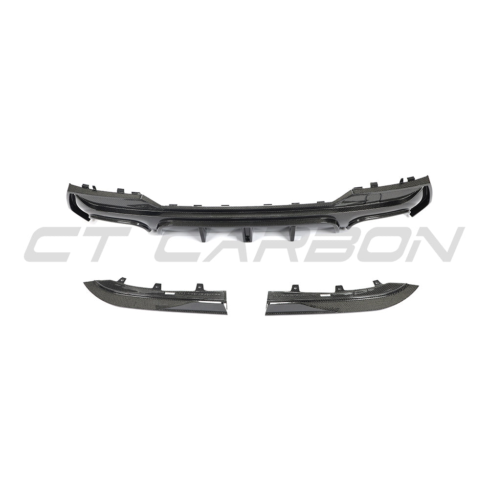 CT CARBON BMW G22/G23 4 SERIES 2020-2024 PRE-LCI QUAD TIP CARBON FIBRE DIFFUSER - V2 | SWISS HOMOLOGATED