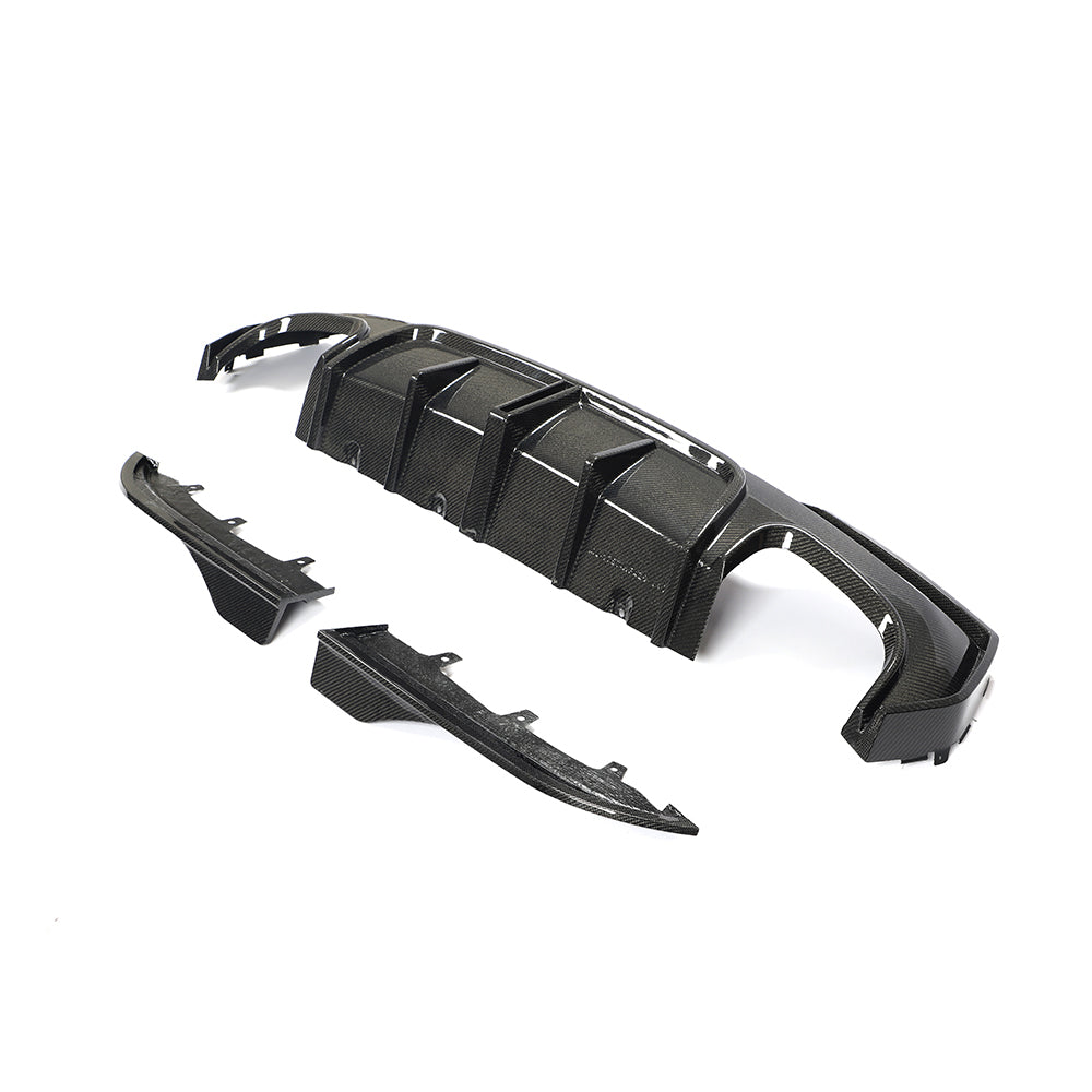 CT CARBON BMW G22/G23 4 SERIES 2020-2024 PRE-LCI QUAD TIP CARBON FIBRE DIFFUSER - V2 | SWISS HOMOLOGATED