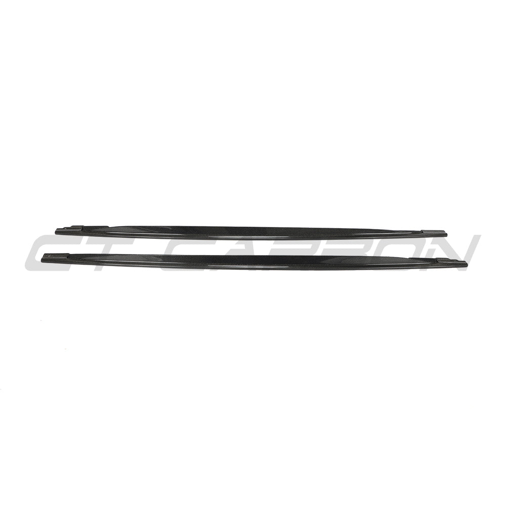CT CARBON VW GOLF MK8/MK8.5 R 2020+ CARBON FIBRE SIDE SKIRTS - V2 | SWISS HOMOLOGATED
