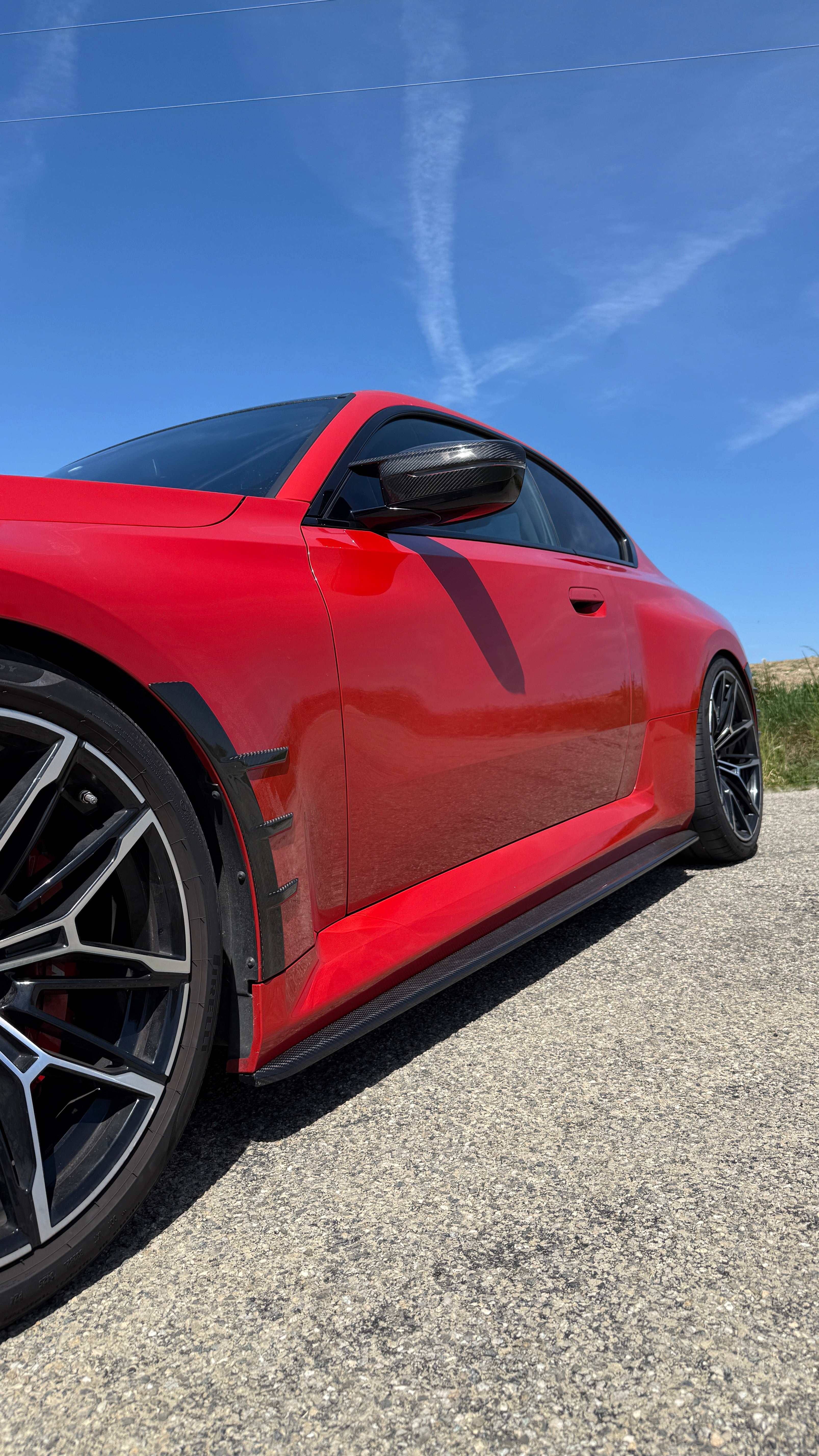 CT CARBON FRONT SIDE FENDER TRIM BMW M2 G87 | SWISS HOMOLOGATED