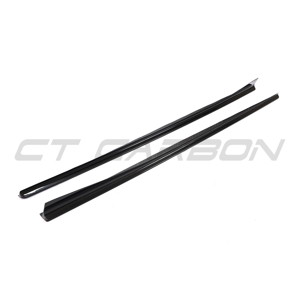 CT CARBON BMW 8 SERIES & M8 G15/F92 2019-2025 CARBON FIBRE SIDE SKIRTS - V1 | SWISS HOMOLOGATED