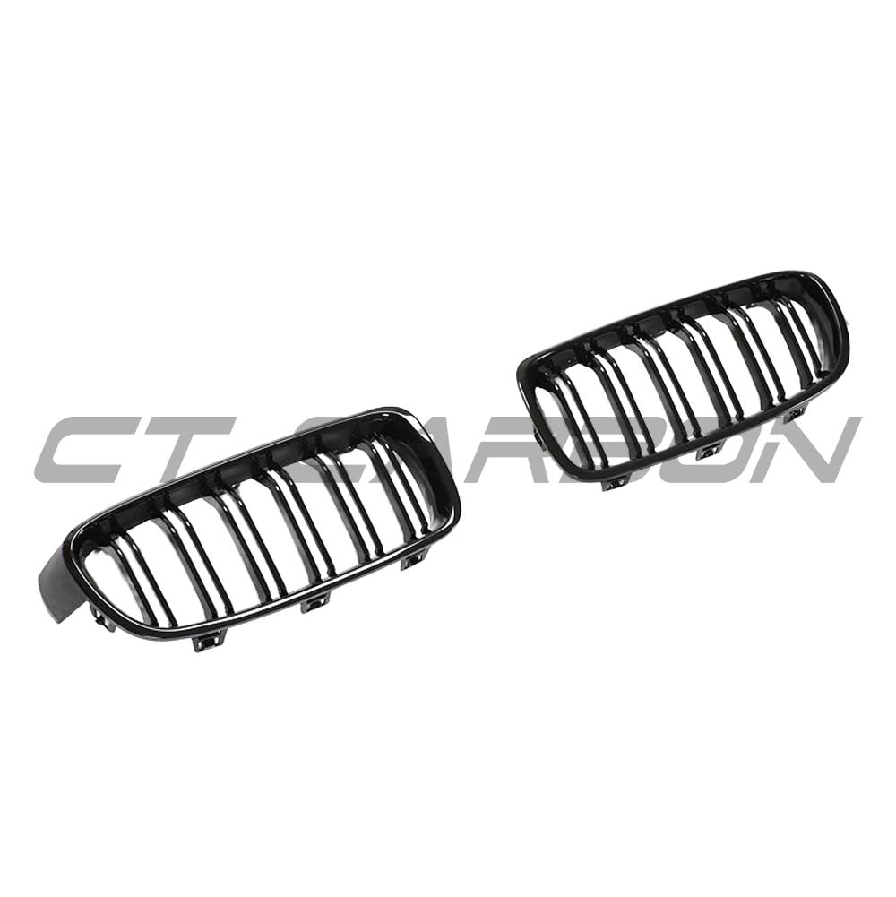 CT CARBON BMW F30/F31 3 SERIES BLACK DOUBLE SLAT GRILLES | HOMOLOGATION IN PROCESS