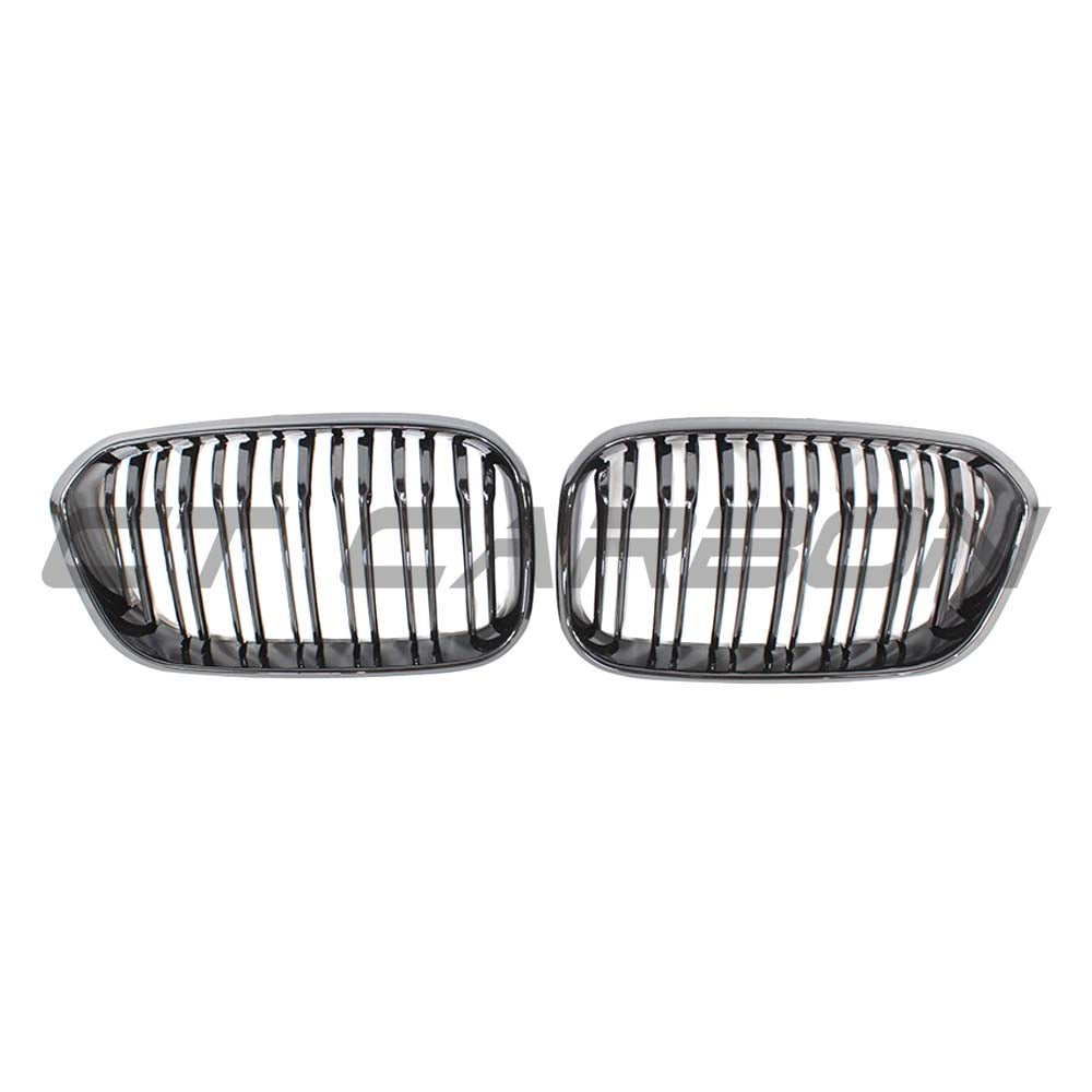 CT CARBON BMW F20 1 SERIES LCI DOUBLE SLAT GLOSS BLACK GRILLES | HOMOLOGATION IN PROCESS