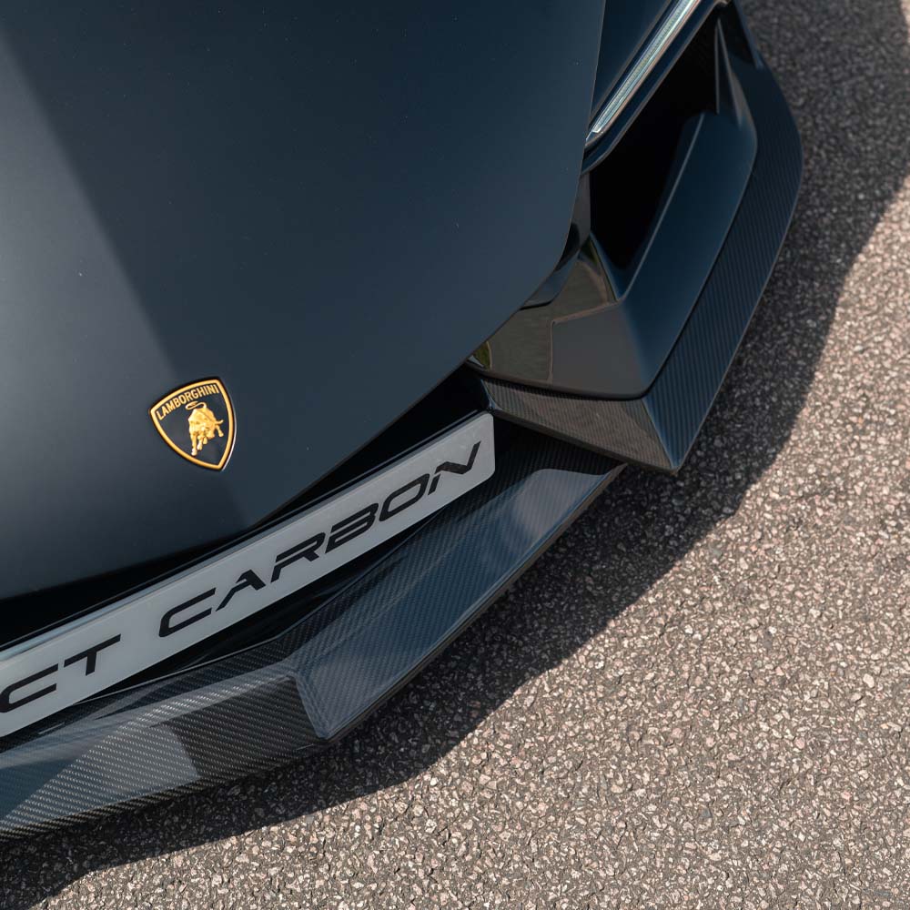 CT CARBON LAMBORGHINI REVUELTO CARBON FIBRE FRONT SPLITTER - CT DESIGN | HOMOLOGATION IN PROCESS