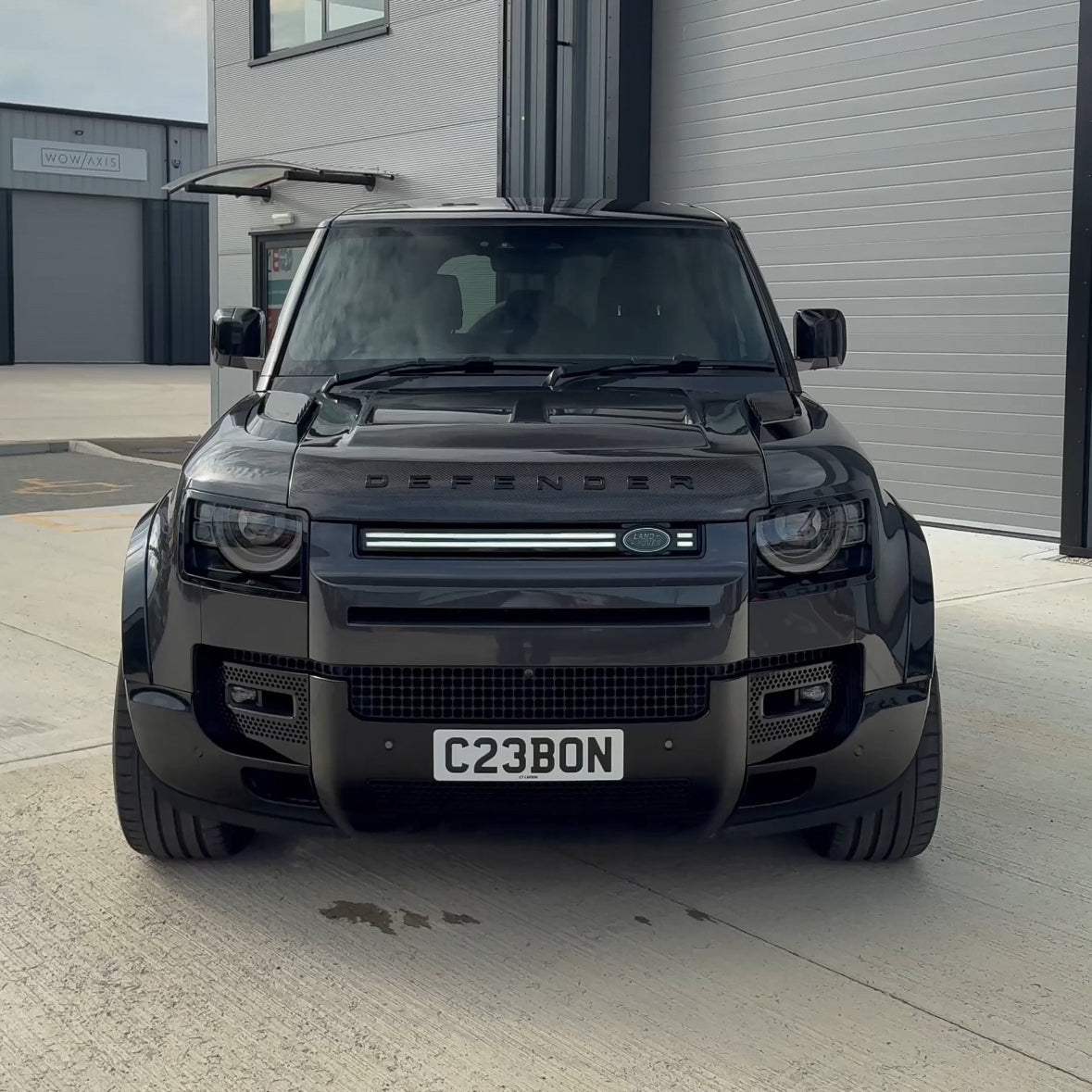CT CARBON LAND ROVER DEFENDER L663 110 & 90 FRONT GRILLE LED LIGHT | NO HOMOLOGATION