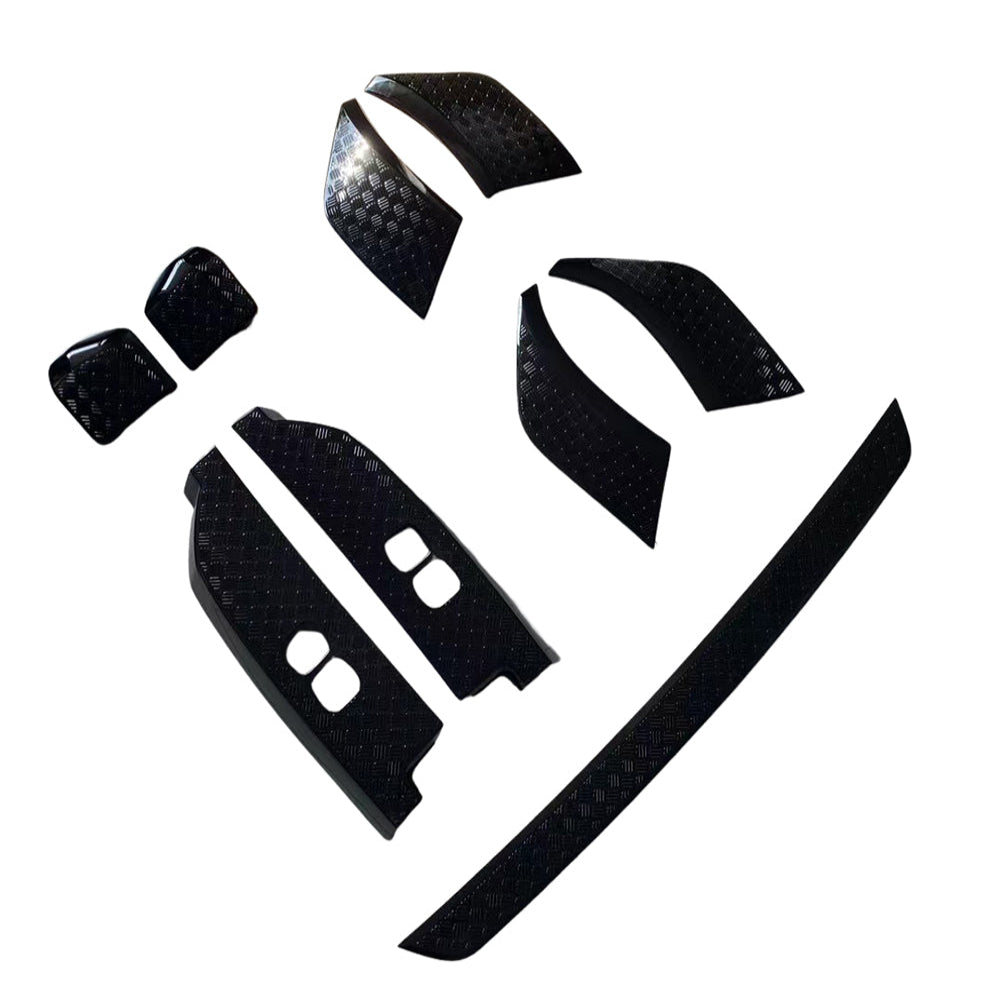 CT CARBON LAND ROVER DEFENDER L663 110 GLOSS BLACK ANTI SCRATCH TRIM SET | SWISS HOMOLOGATED