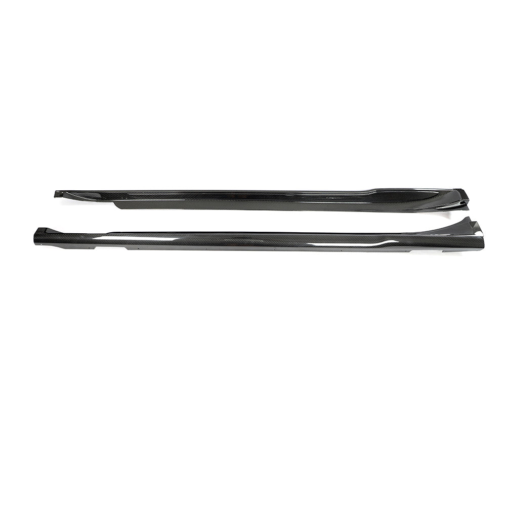 CT CARBON PORSCHE TAYCAN 2020-2024 CARBON FIBRE SIDE SKIRTS | SWISS HOMOLOGATED