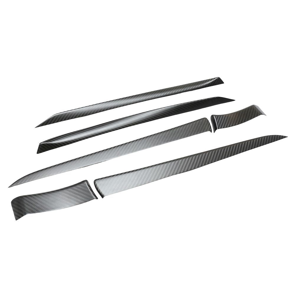CT CARBON TESLA MODEL S 2021+ FACELIFT MATTE CARBON FIBRE DOOR TRIM ADD ON | NO HOMOLOGATION