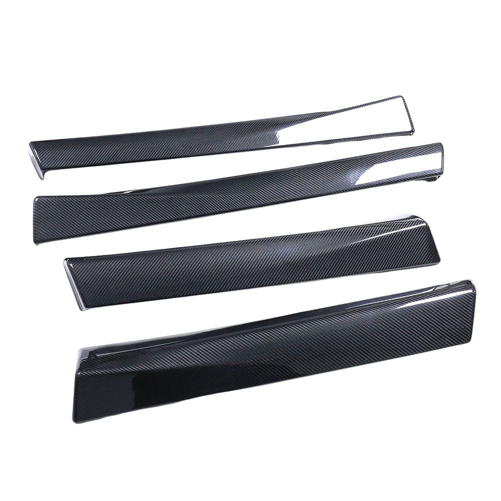 CT CARBON TESLA MODEL 3 2017-2023 GLOSS CARBON FIBRE INTERIOR DOOR PANEL TRIM ADD ON | NO HOMOLOGATION
