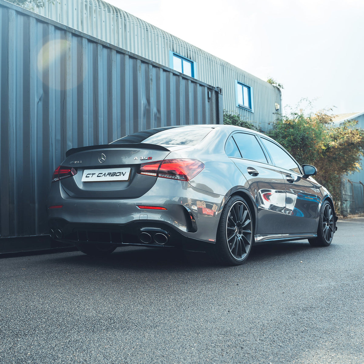 CT CARBON MERCEDES A-CLASS SALOON V177 2018+ GLOSS BLACK SPOILER | SWISS HOMOLOGATED