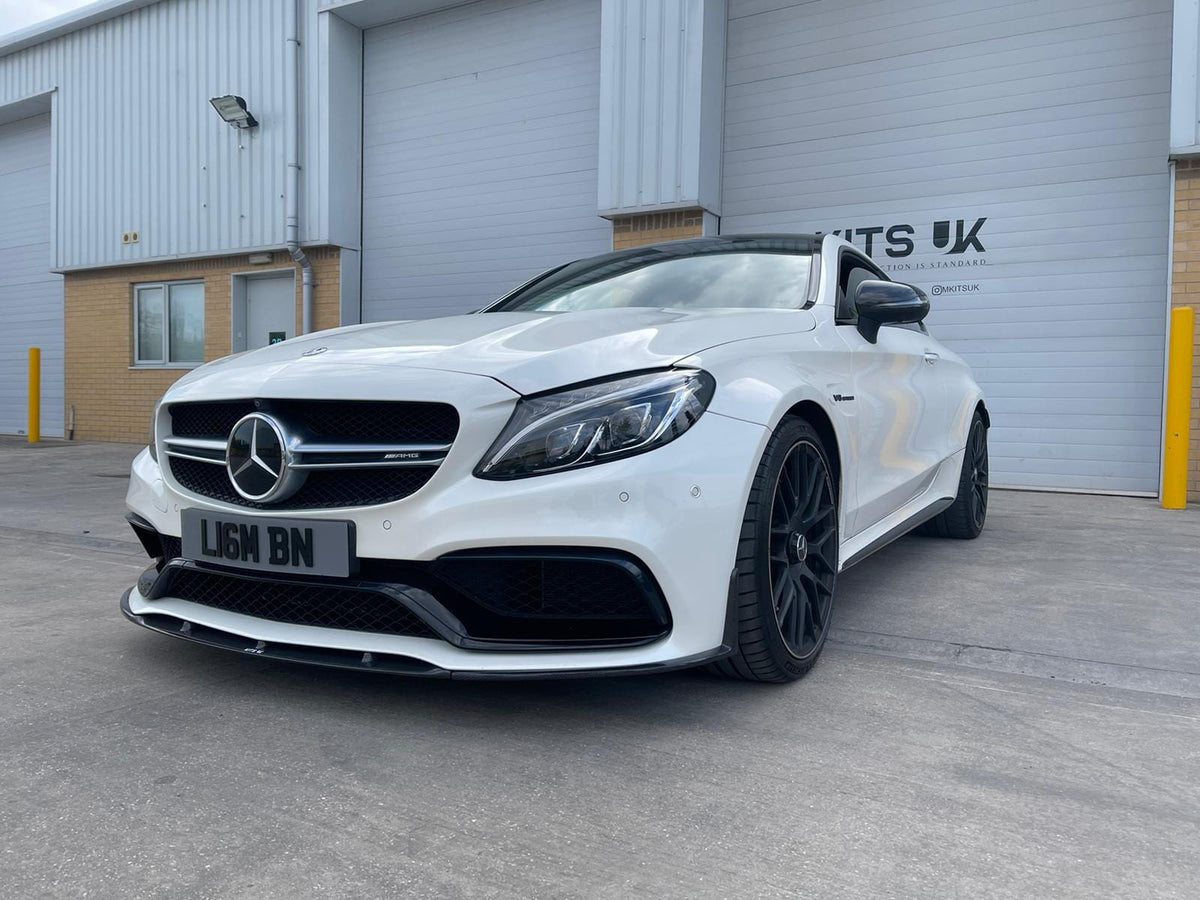 CT CARBON MERCEDES C63 W205 COUPE/CONVERTIBLE CARBON SPLITTER - V1 | HOMOLOGATION IN PROCESS