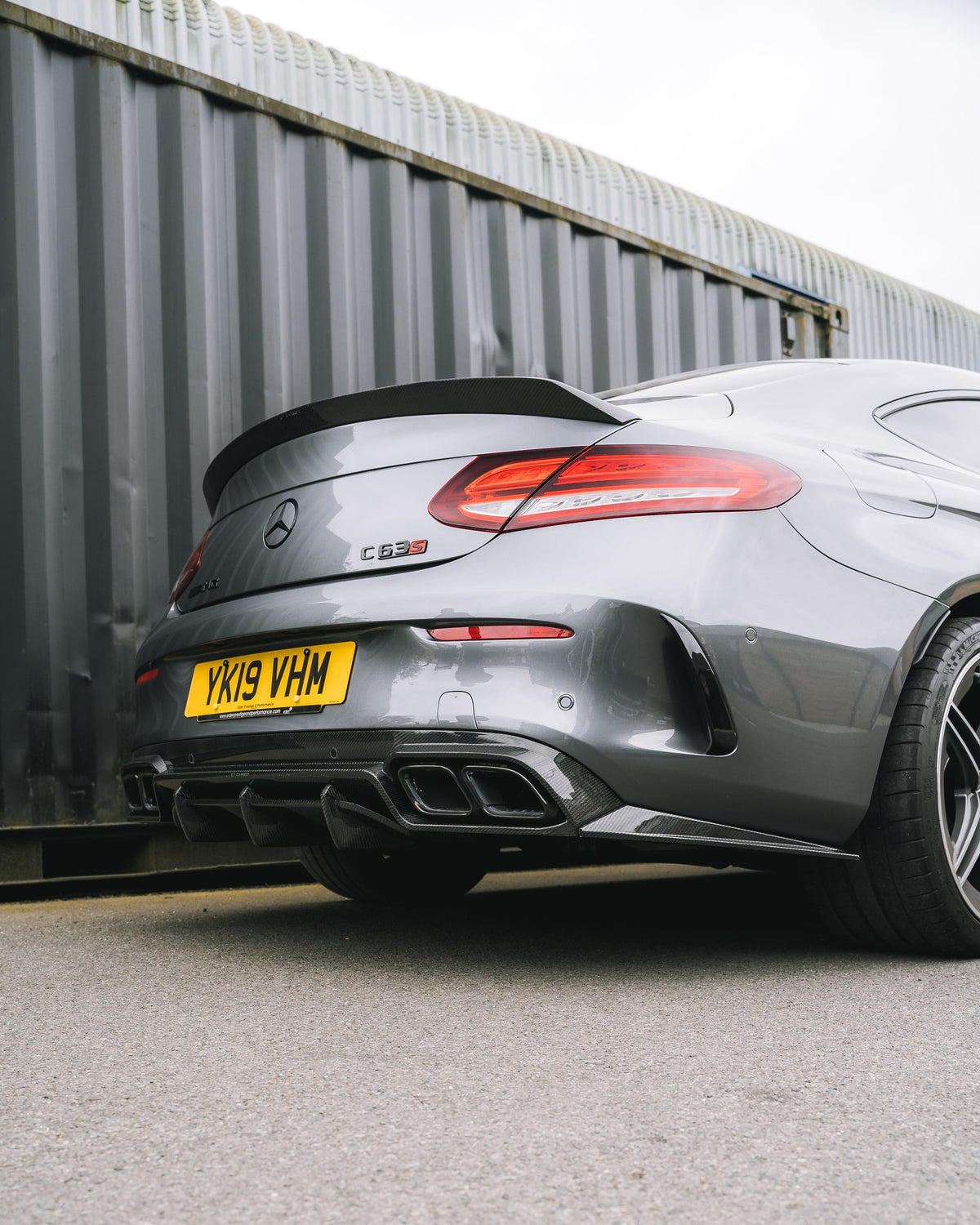 CT CARBON MERCEDES W205 C63 FACELIFT COUPE/CONVERTIBLE 2DR CARBON FIBRE DIFFUSER V2 - CT DESIGN | SWISS HOMOLOGATED