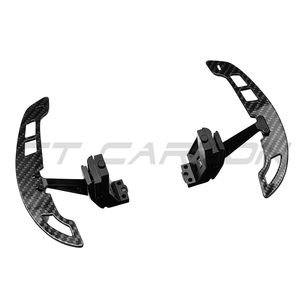 CT CARBON PORSCHE 911/CAYMAN/BOXSTER/CAYENNE/MACAN 2017+ MAGNETIC CARBON FIBRE PADDLES | NO HOMOLOGATION REQUIRED