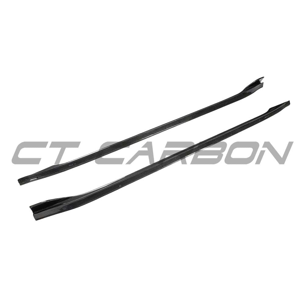 CT CARBON TESLA MODEL 3 2017-2023 CARBON FIBRE SIDE SKIRTS | SWISS HOMOLOGATED