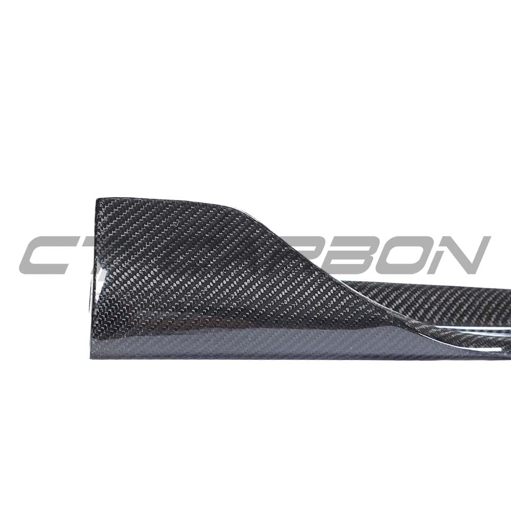 CT CARBON TESLA MODEL 3 2017-2023 CARBON FIBRE SIDE SKIRTS | SWISS HOMOLOGATED