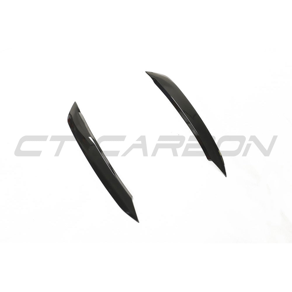 CT CARBON VOLKSWAGEN POLO MK6 GLOSS BLACK HEADLIGHT EYEBROWS | HOMOLOGATION IN PROCESS