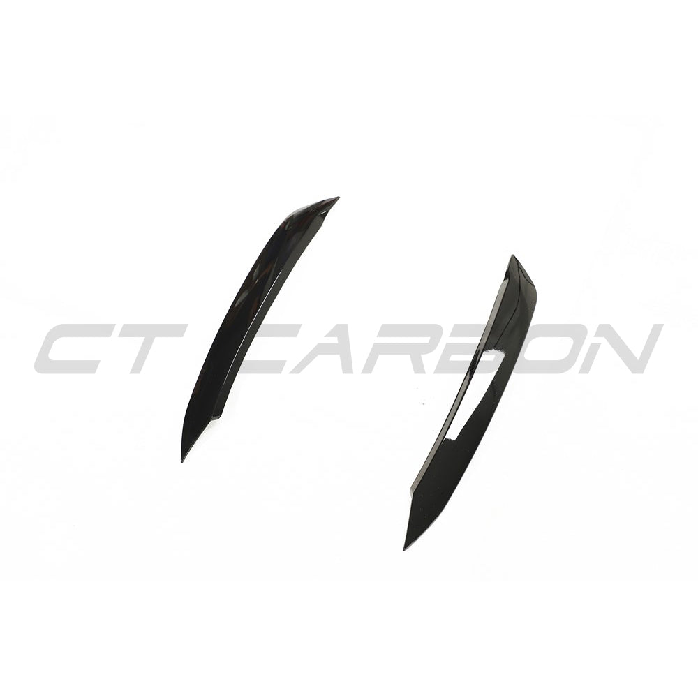 CT CARBON VOLKSWAGEN POLO MK6 GLOSS BLACK HEADLIGHT EYEBROWS | HOMOLOGATION IN PROCESS