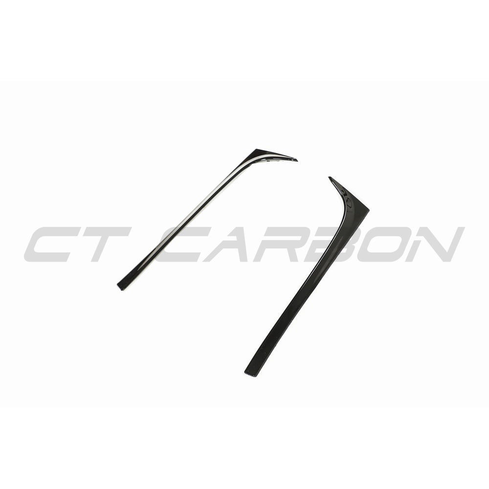 CT CARBON VOLKSWAGEN POLO MK6 GLOSS BLACK REAR WINDOW TRIM | SWISS HOMOLOGATED
