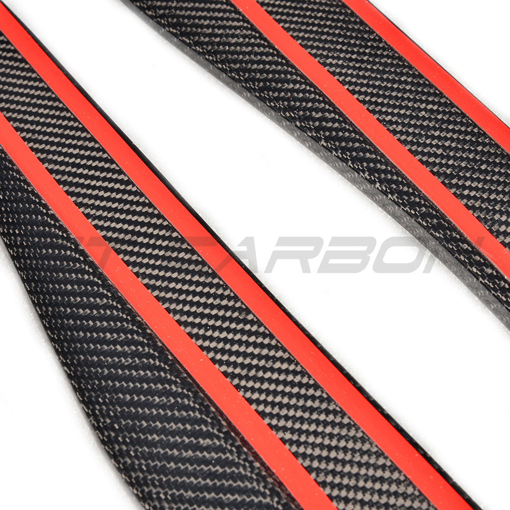 CT CARBON VW GOLF GTD/GTI MK7/7.5 2014-2020 CARBON FIBRE SIDE SKIRTS | SWISS HOMOLOGATED