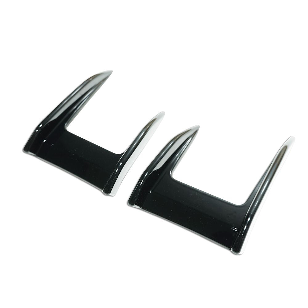 CT CARBON BMW F40 1 SERIES 2019-2024 GLOSS BLACK FRONT CANARDS | SWISS HOMOLOGATED