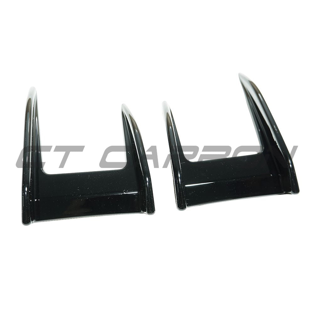 CT CARBON BMW F40 1 SERIES 2019-2024 GLOSS BLACK FRONT CANARDS | SWISS HOMOLOGATED