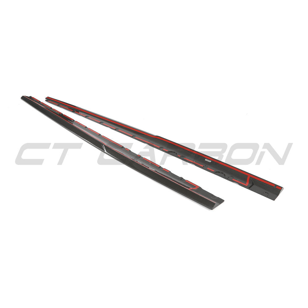 CT CARBON AUDI R8 V10 GEN 2.5 CARBON FIBRE SIDE SKIRTS - CT DESIGN | SWISS HOMOLOGATED
