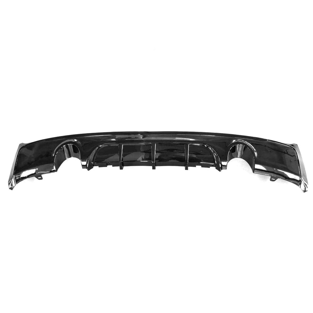 CT CARBON BMW 2 SERIES F22/F23 GLOSS BLACK DUAL EXHAUST DIFFUSER - MP STYLE | SWISS HOMOLOGATED