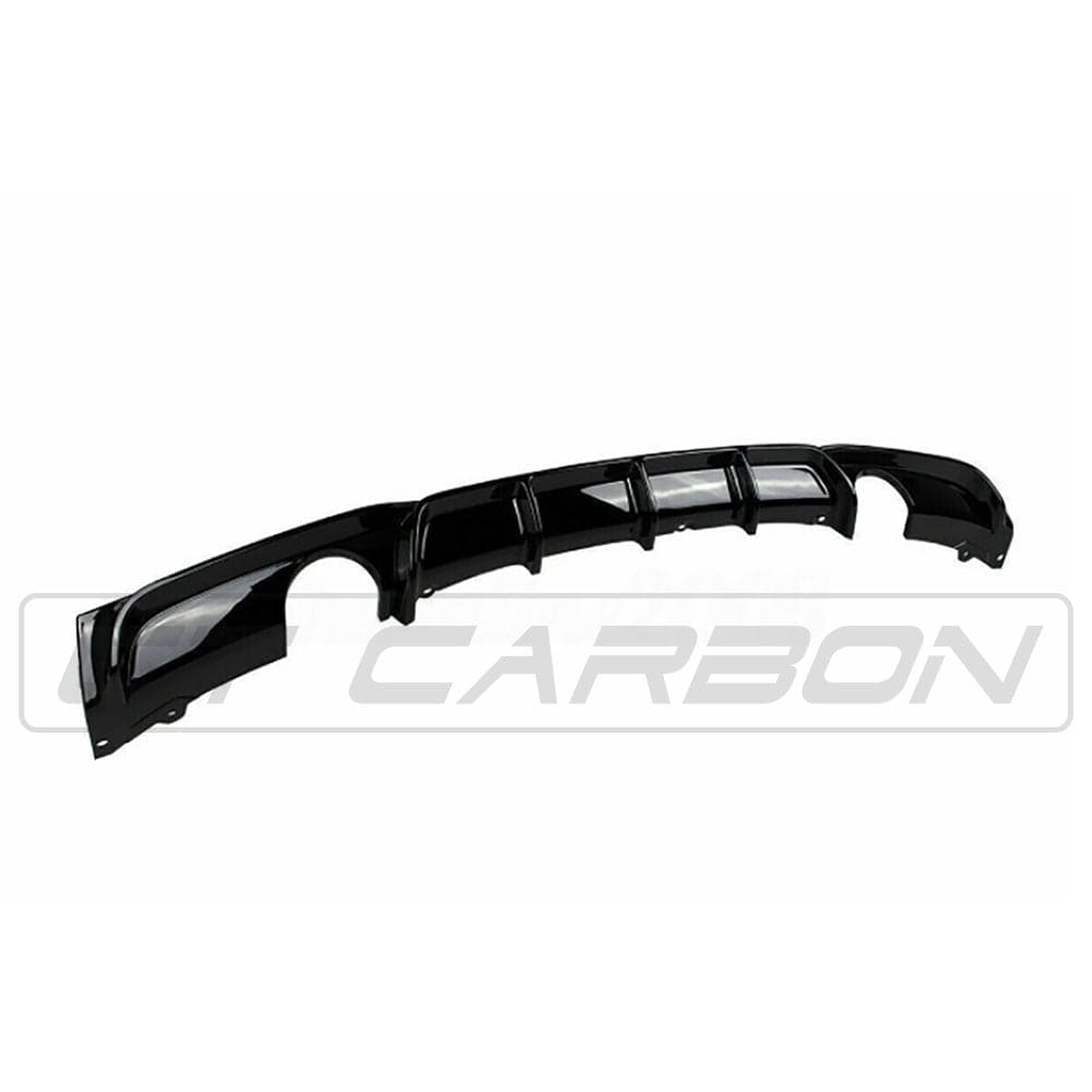 CT CARBON BMW 3 SERIES F30/F31 GLOSS BLACK DUAL EXHAUST DIFFUSER - MP STYLE | SWISS HOMOLOGATED
