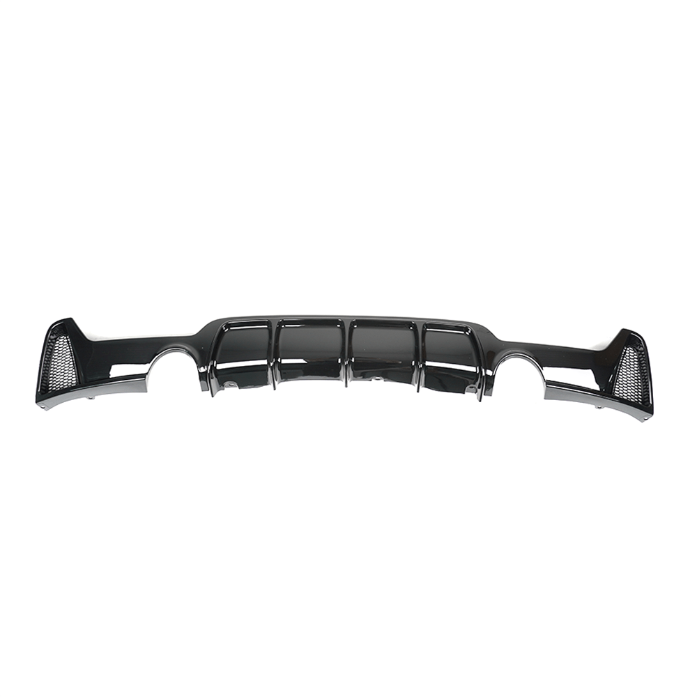 CT CARBON BMW 4 SERIES F32/F33/F36 GLOSS BLACK DUAL EXIT EXHAUST DIFFUSER | SWISS HOMOLOGATED