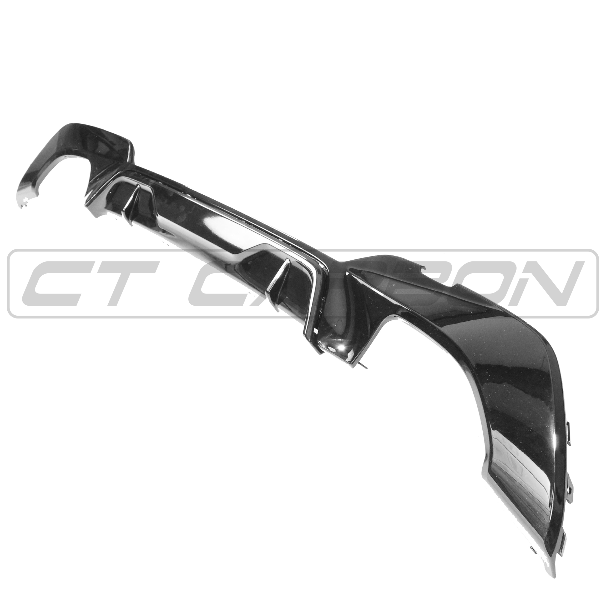 CT CARBON BMW G20/G21 3 SERIES GLOSS BLACK DIFFUSER - MP STYLE (QUAD TIPS) | SWISS HOMOLOGATED