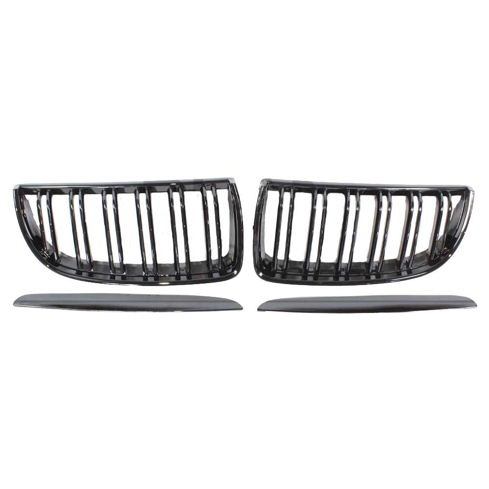 CT CARBON BMW E90 3 SERIES PRE-LCI DOUBLE SLAT BLACK GRILLES | HOMOLOGATION IN PROCESS