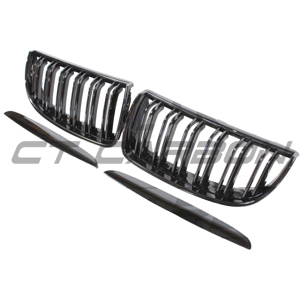 CT CARBON BMW E90 3 SERIES PRE-LCI DOUBLE SLAT BLACK GRILLES | HOMOLOGATION IN PROCESS