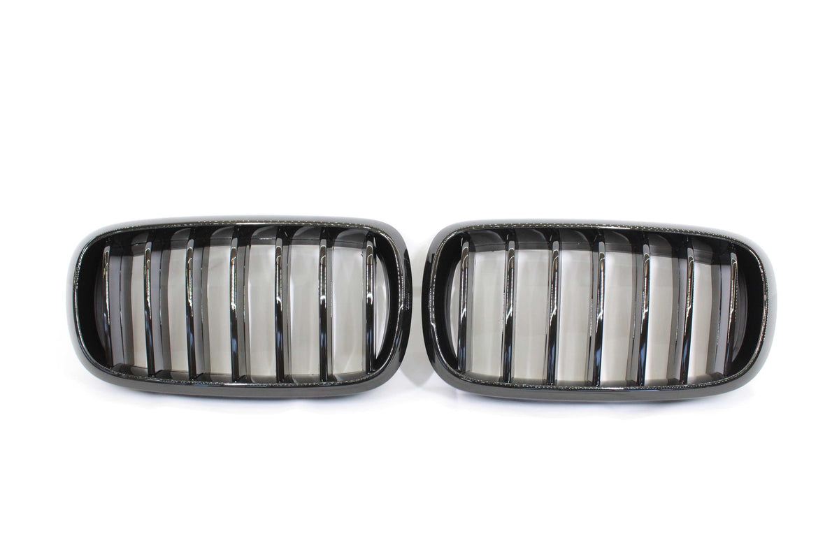 CT CARBON BMW F15/F16 X5/X6 2014-2018 SINGLE SLAT BLACK GRILLES | HOMOLOGATION IN PROCESS
