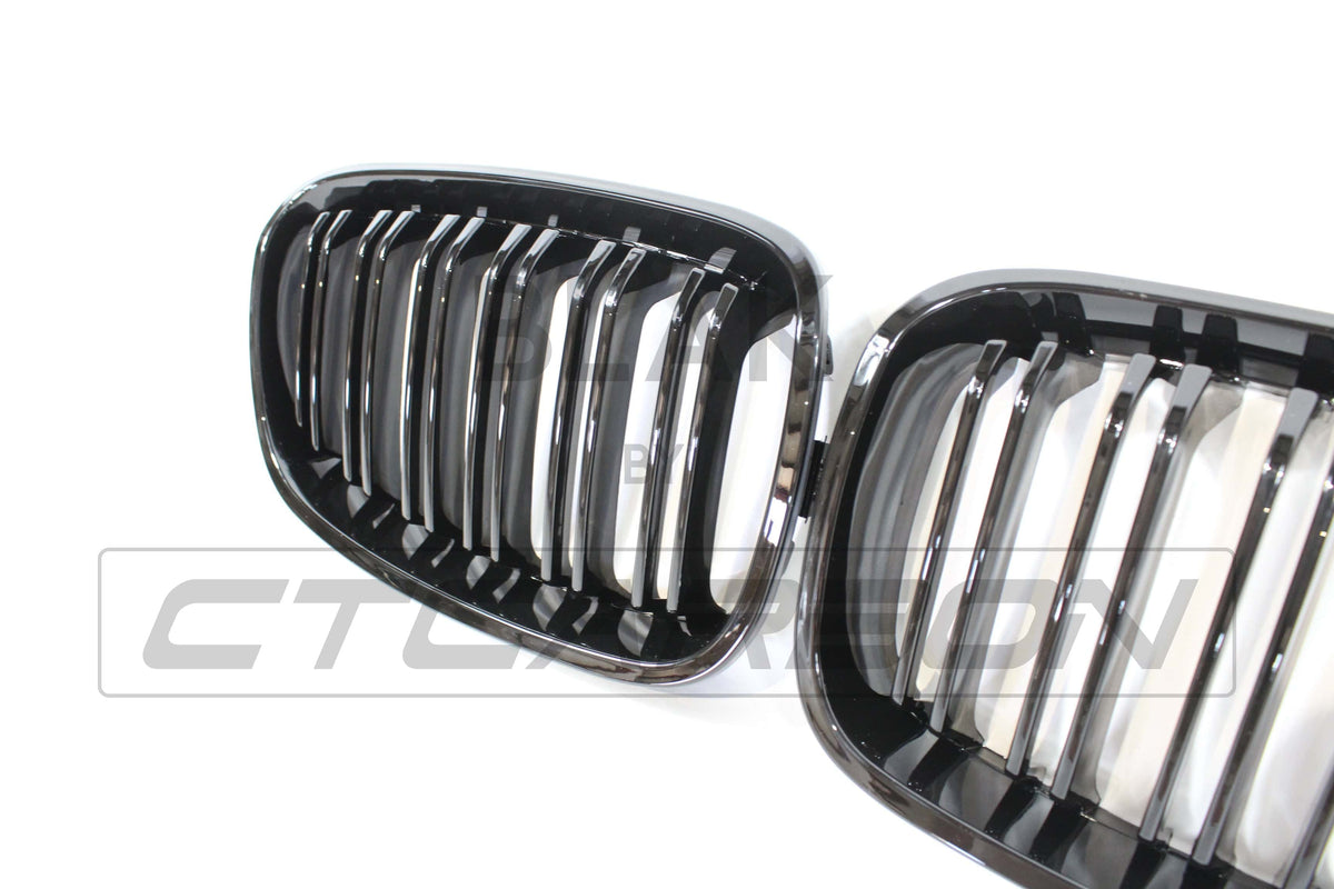 CT CARBON BMW F20 1 SERIES PRE-LCI DOUBLE SLAT BLACK GRILLES | HOMOLOGATION IN PROCESS
