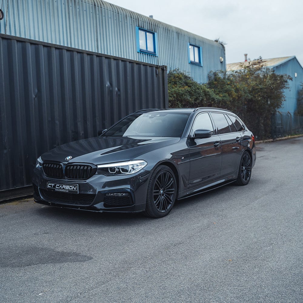 CT CARBON BMW 5 SERIES G30/31 GLOSS BLACK SIDE SKIRTS - MP STYLE | SWISS HOMOLOGATED