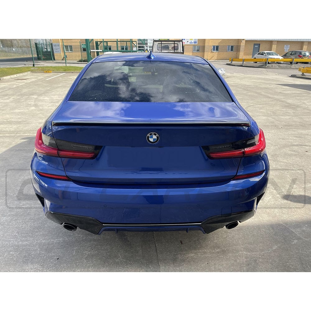 CT CARBON BMW 3 SERIES/M3 G20/G80 GLOSS BLACK SPOILER - MP STYLE | SWISS HOMOLOGATED