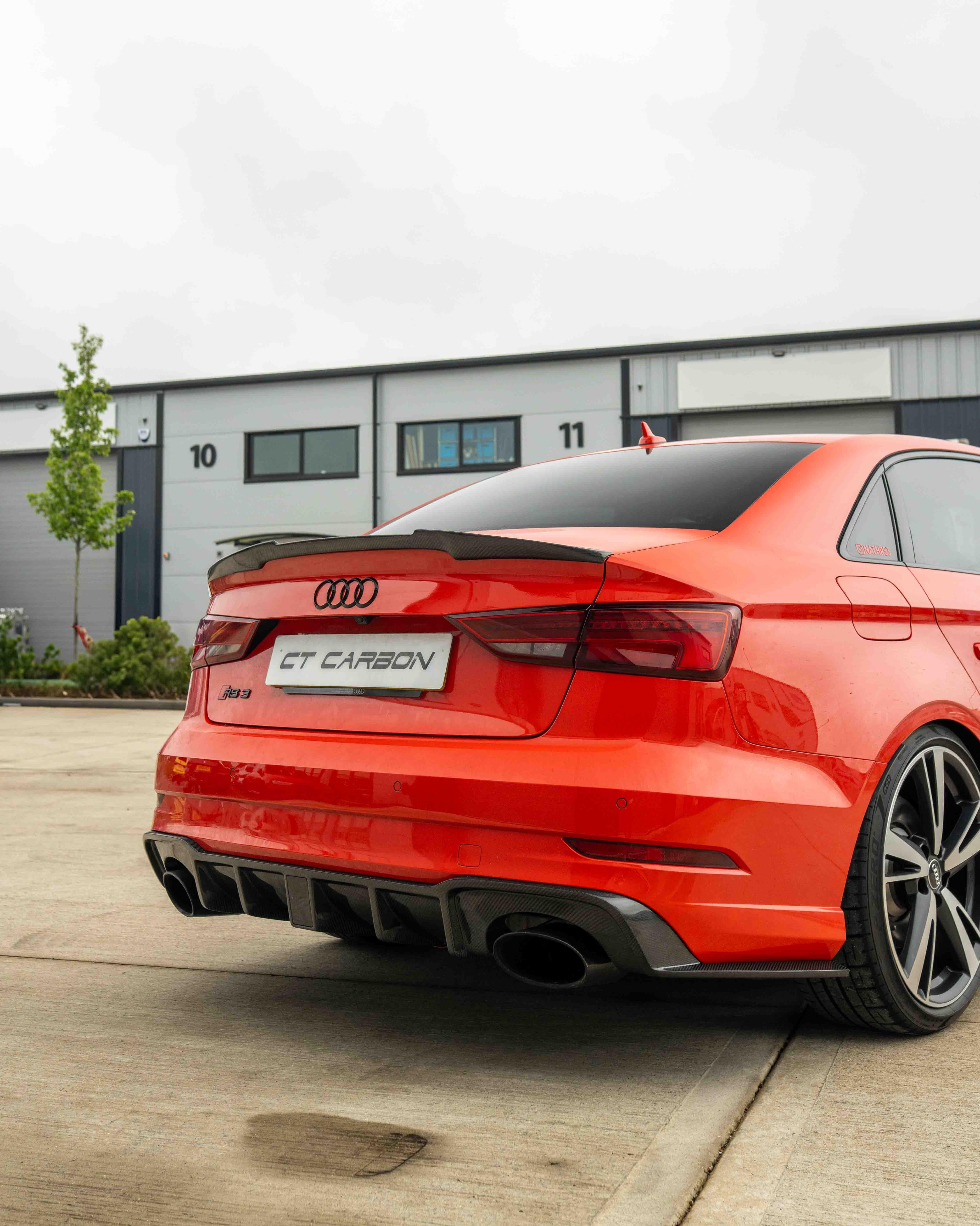 CT CARBON SPOILER AUDI A3/S3/RS3 8V SALOON - V STYLE | SWISS HOMOLOGATED