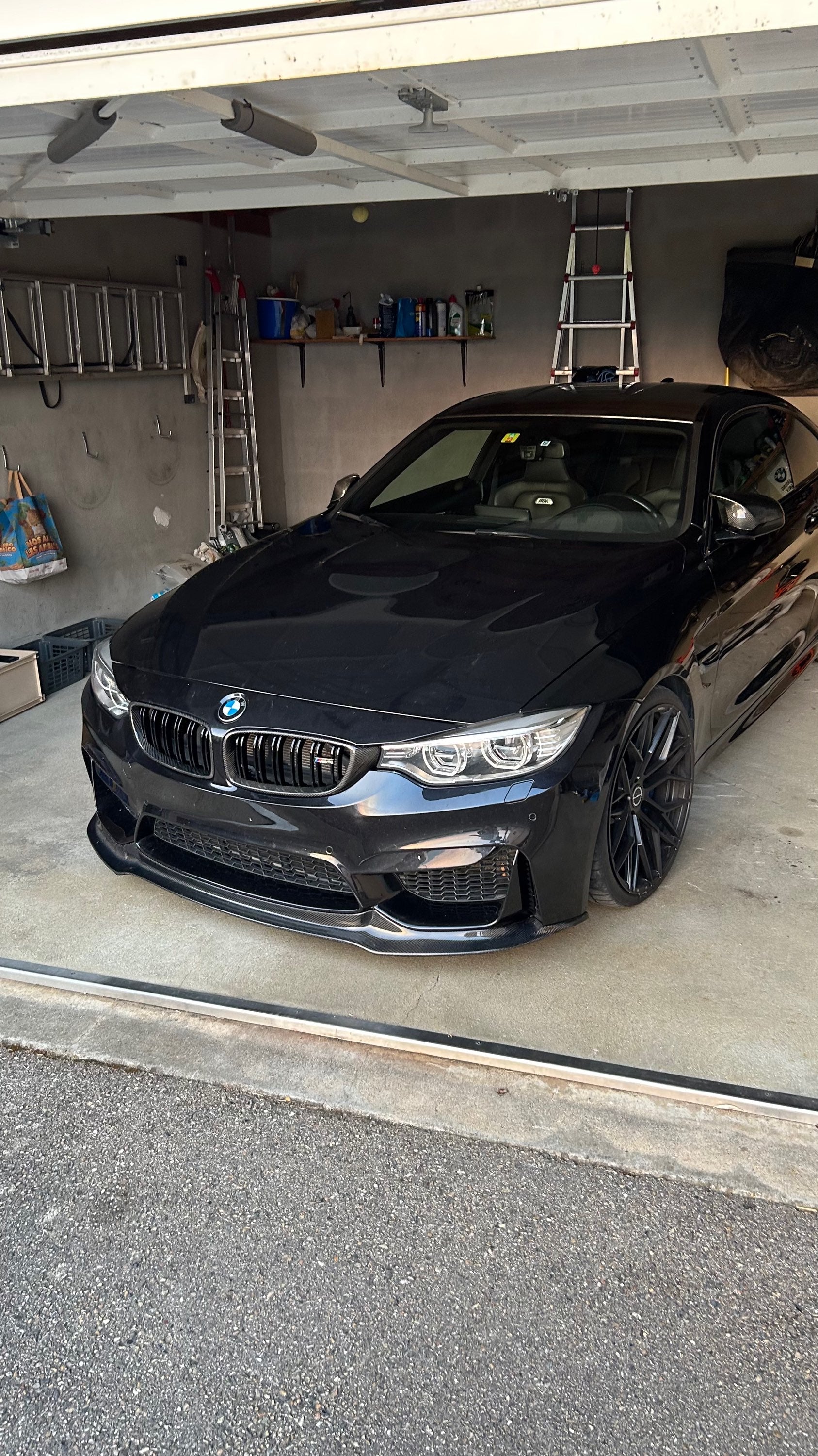 CT CARBON FRONT LIP BMW M3/M4 F8X - V STYLE | SWISS HOMOLOGATED