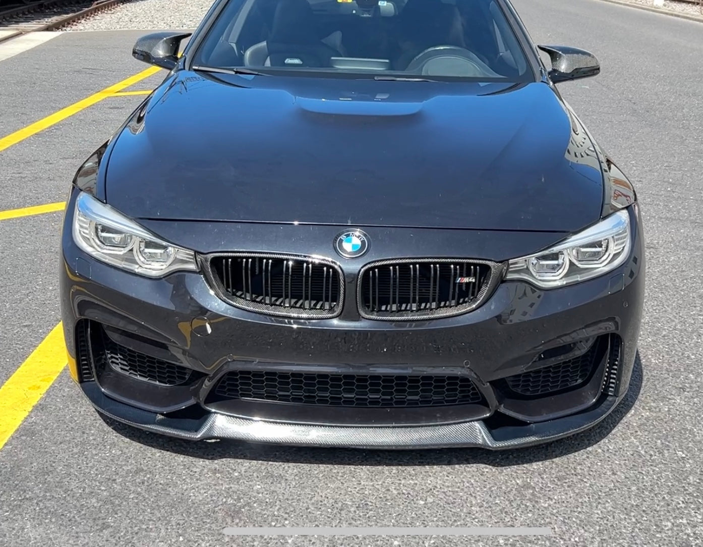 CT CARBON FRONT LIP BMW M3/M4 F8X - CS STYLE | SWISS HOMOLOGATED