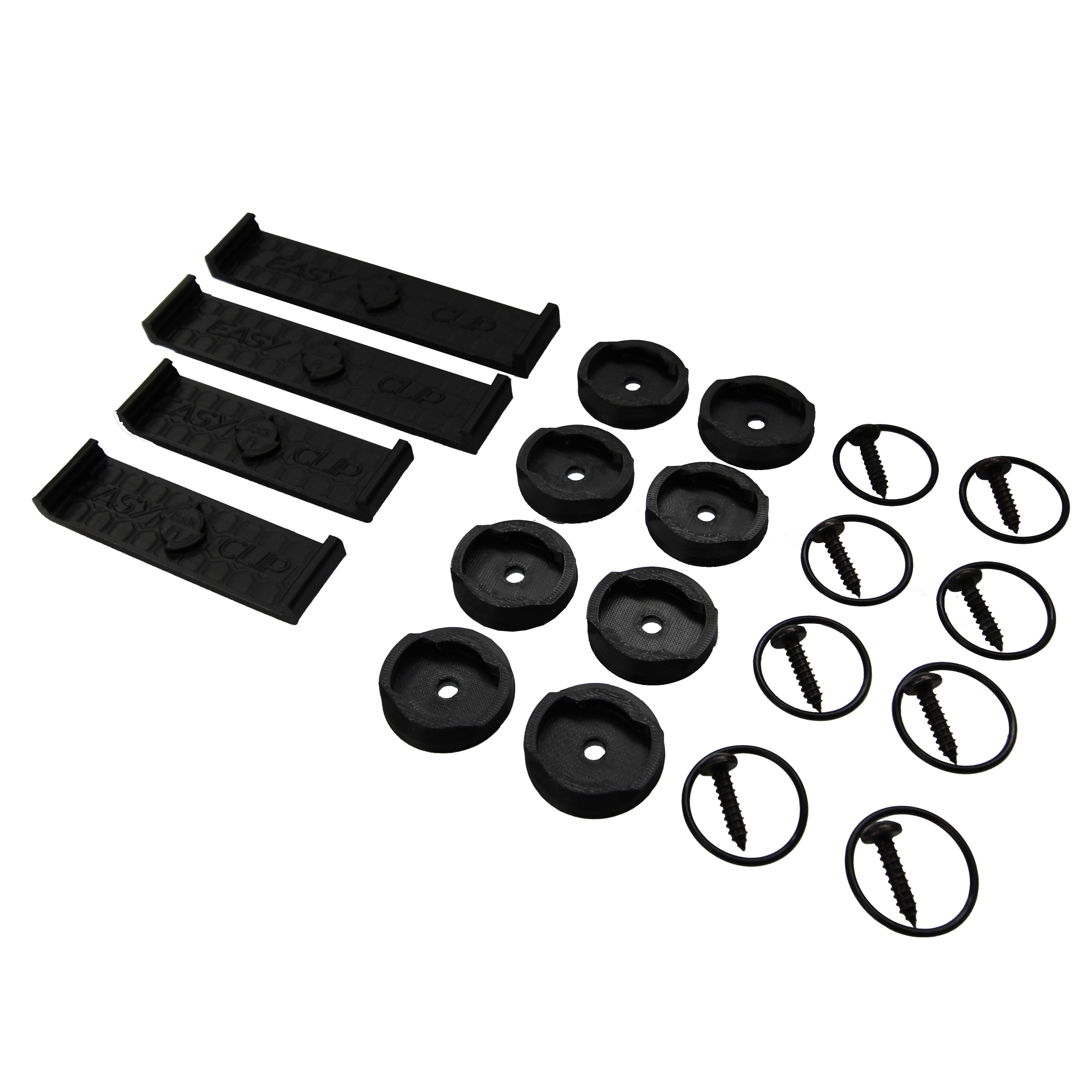 EASY CLIPS Plate holder CH INTERCHANGEABLE BLACK (2 car)