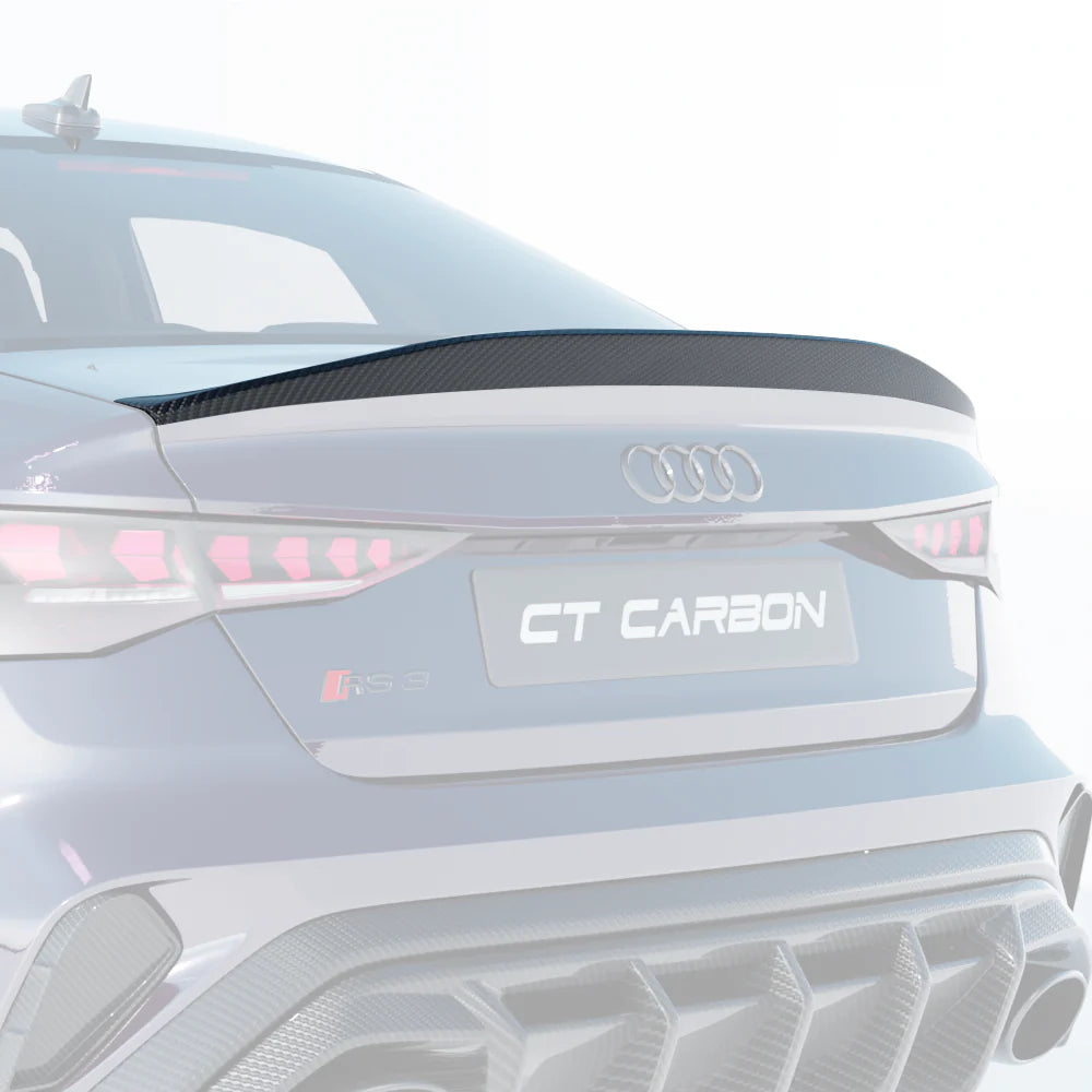 CT CARBON SPOILER AUDI A3/S3/RS3 8Y 22+ SALOON - CT V2 | SWISS HOMOLOGATED
