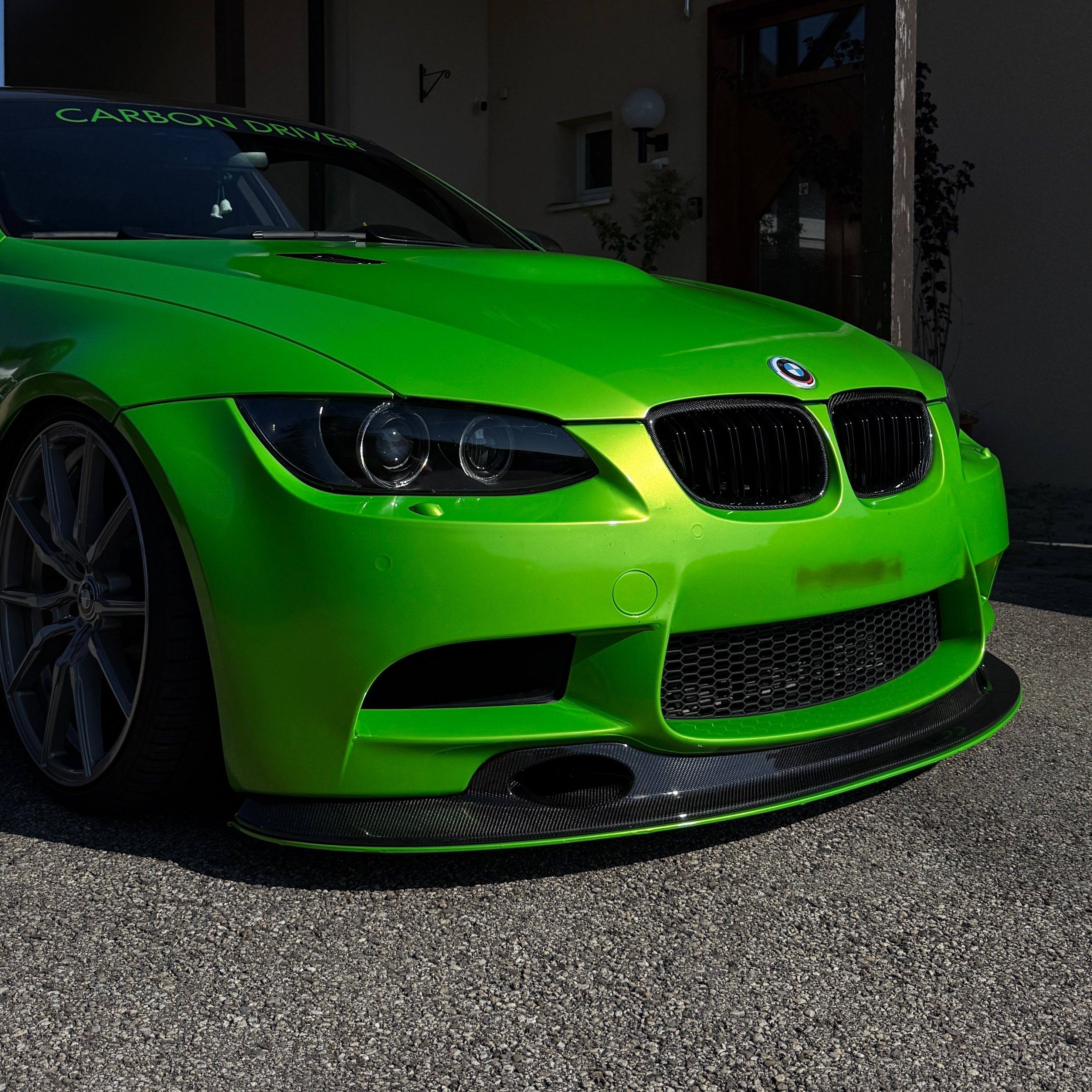 CARBON PRODUCTION GT4 ADJUSTABLE FRONT LIP FOR BMW E9X M3 - SWISS HOMOLOGATED