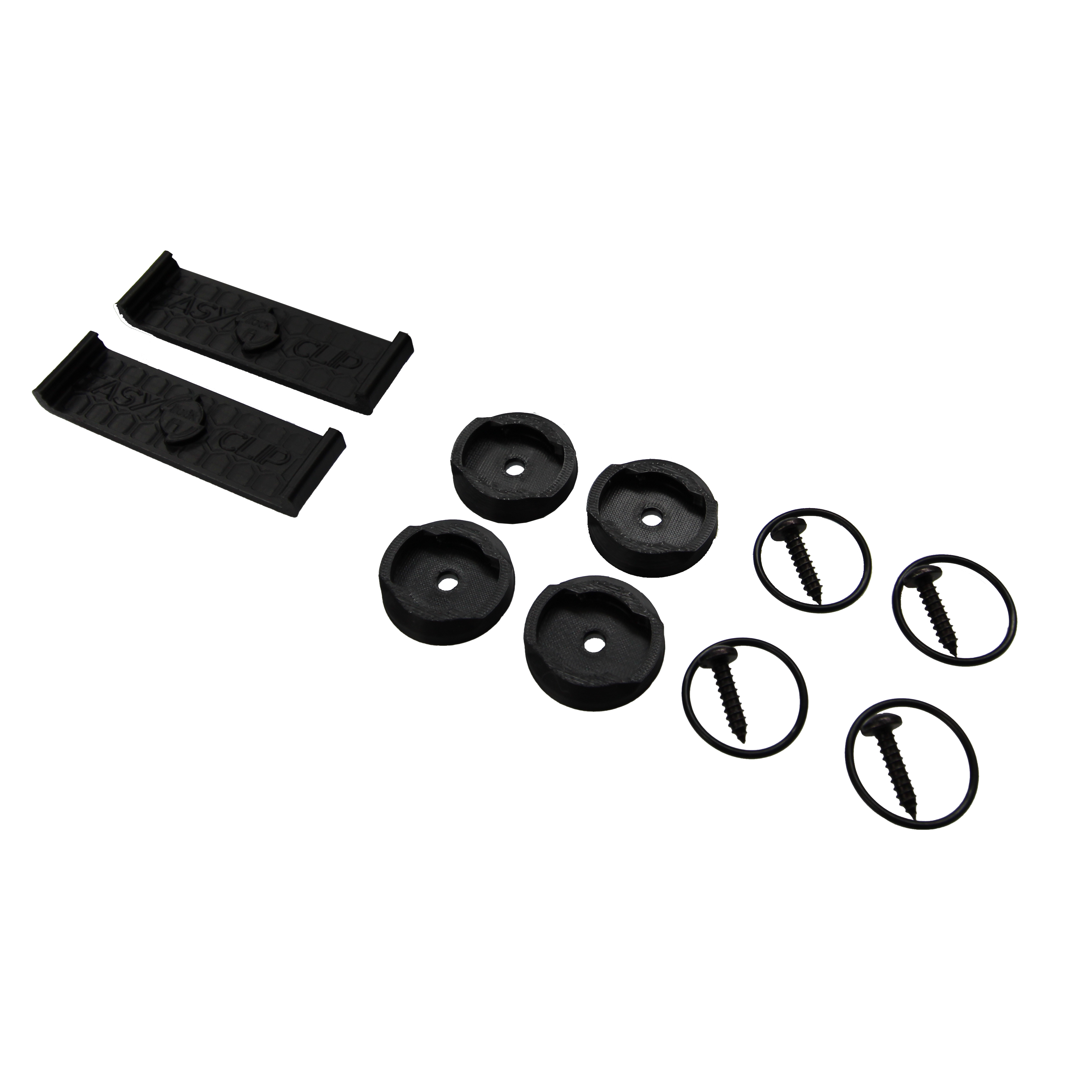 EASY CLIPS Plate holder CH INTERCHANGEABLE BLACK (2 car)