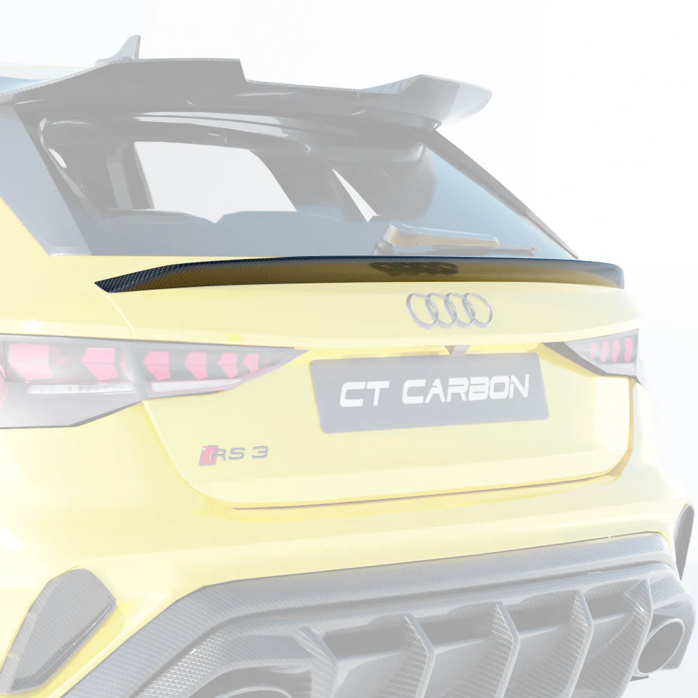 CT CARBON MIDDLE SPOILER AUDI A3/S3/RS3 8Y 22+ SPORTBACK | SWISS HOMOLOGATED