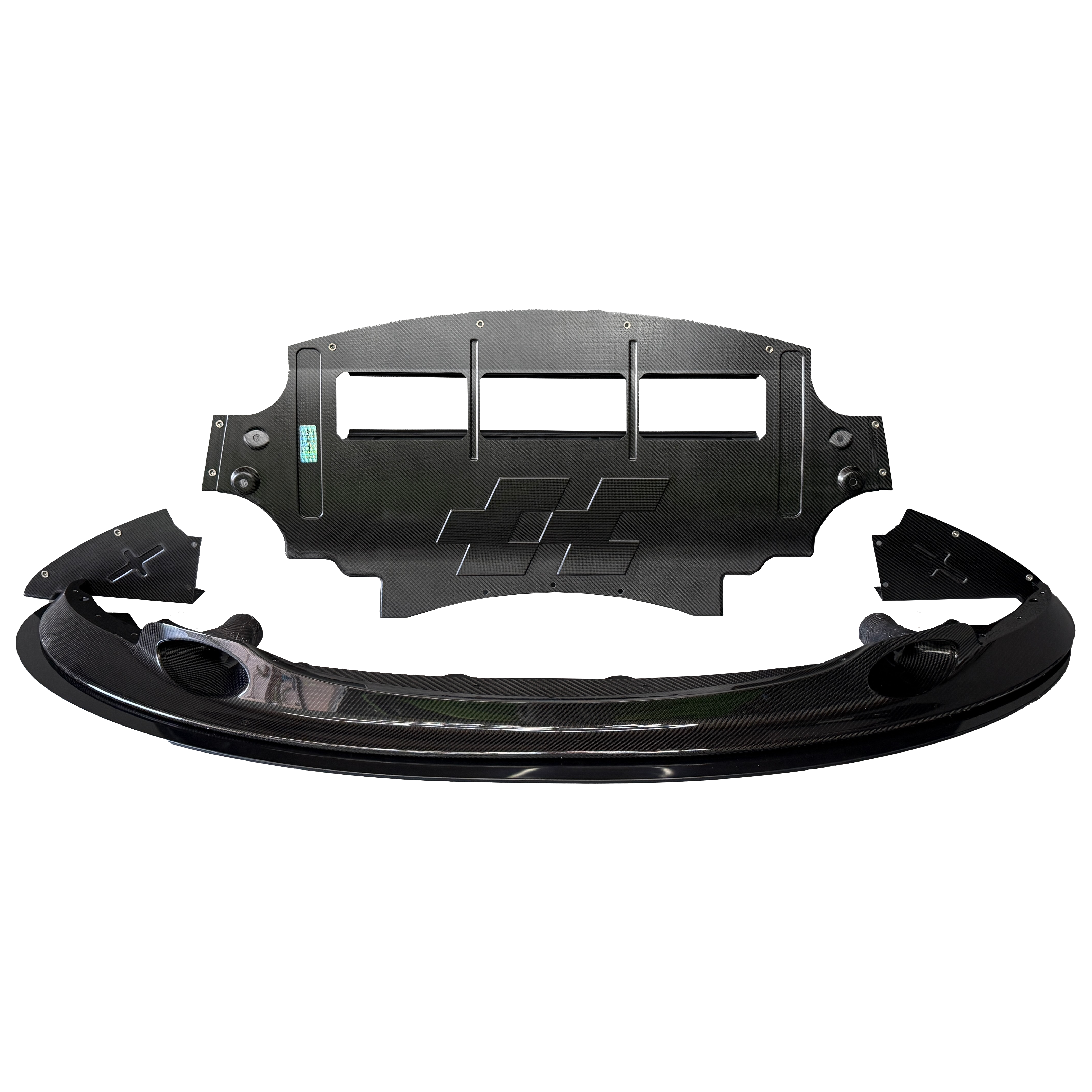 CARBON PRODUCTION GT4 ADJUSTABLE FRONT LIP FOR BMW E9X M3 - SWISS HOMOLOGATED